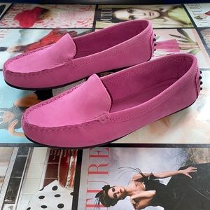 Bloomingdales vintage pink loafers NEW 6.5